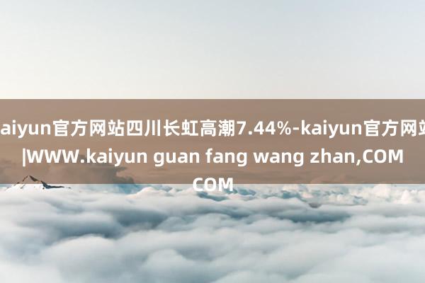 kaiyun官方网站四川长虹高潮7.44%-kaiyun官方网站|WWW.kaiyun guan fang wang zhan,COM