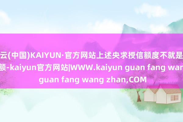 开云(中国)KAIYUN·官方网站上述央求授信额度不就是公司本色借款金额-kaiyun官方网站|WWW.kaiyun guan fang wang zhan,COM