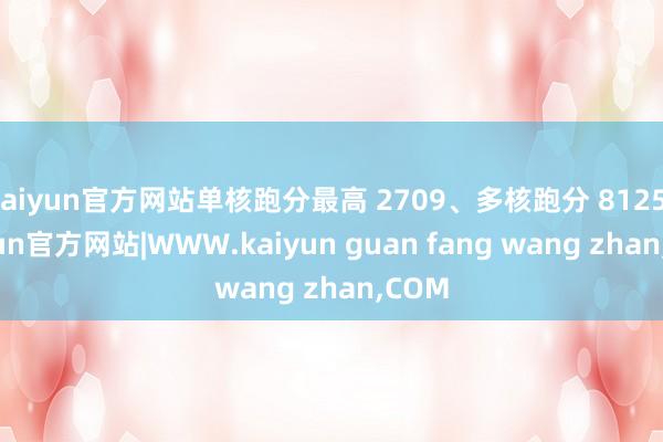 kaiyun官方网站单核跑分最高 2709、多核跑分 812