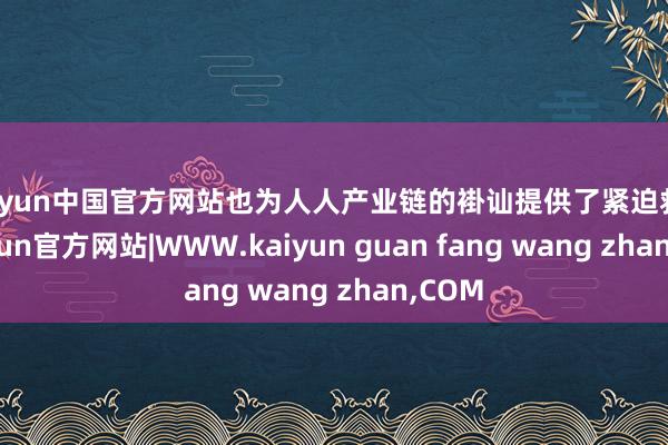 kaiyun中国官方网站也为人人产业链的褂讪提供了紧迫救助-kaiyun官方网站|WWW.kaiyun guan fang wang zhan,COM