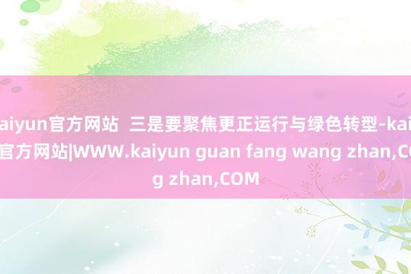 kaiyun官方网站  三是要聚焦更正运行与绿色转型-kaiyun官方网站|WWW.kaiyun guan fang wang zhan,COM