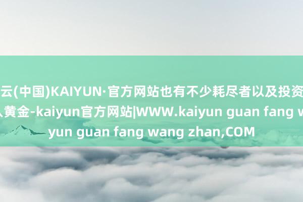 开云(中国)KAIYUN·官方网站也有不少耗尽者以及投资者运